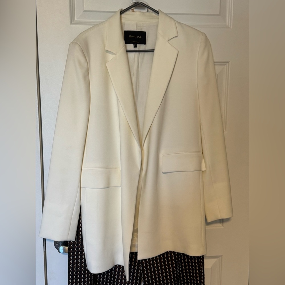White Blazer by Massimo Dutti